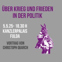 »So viel Anfang war nie - 80 Jahre Kriegsende: Über Krieg und Frieden in der Politik«